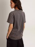 Anthracite Gray Women T-Shirts & Tops Golden Goose Women's Anthracite Gray T-Shirt With Crystals - 4