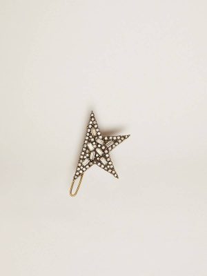 Antique Gold Golden Goose Jewelry Women Lace Lock With Star Clip In Antique Gold Color - 1