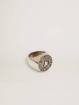 Antique Silver Men Golden Goose Men's Ring In Antique Silver Color Jewelry - 1