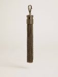 Bag Accessories Golden Goose Women Tassel-Shaped Charm In Silver-Colored Brass With Crystals Silver - 1
