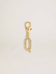 Bag Accessories Letter Q Charm In Gold-Colored Brass With Crystals Women Golden Goose Gold - 1