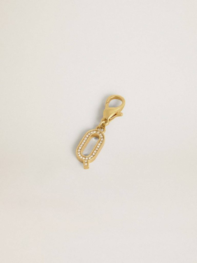 Bag Accessories Letter Q Charm In Gold-Colored Brass With Crystals Women Golden Goose Gold - 2