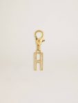 Bag Accessories Women Gold Letter H Charm In Gold-Colored Brass With Crystals Golden Goose - 1