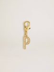 Bag Accessories Women Gold Letter P Charm In Gold-Colored Brass With Crystals Golden Goose - 1