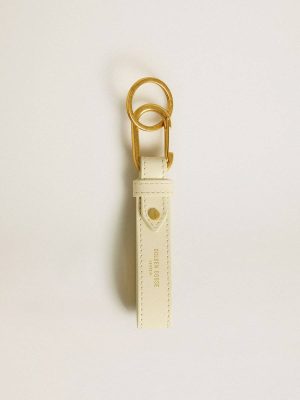 Bag Accessories Women Worn White Keyring Worn White Golden Goose - 1