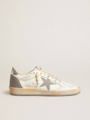 Ball Star Ball Star In Nappa With Rubber Star And Silver Leather Heel Tab Men Golden Goose - 1