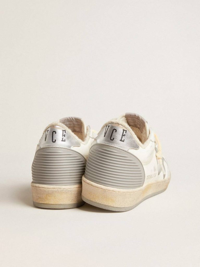Ball Star Ball Star In Nappa With Rubber Star And Silver Leather Heel Tab Men Golden Goose - 4