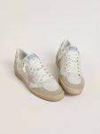 Ball Star Ball Star With Pink Suede Star And Silver Glitter Edges And Rose Gold Heel Tab Golden Goose Women - 2