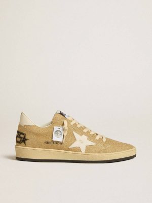 Ball Star In Golden Swarovski Crystals With Milk-White Leather Star Ball Star Women Golden Goose - 1