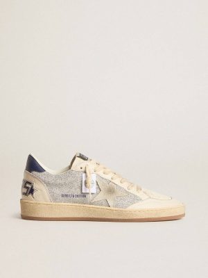 Ball Star Women's Ball Star Ltd In Swarovski Crystals And Leather With White Suede Star Golden Goose Women - 1