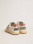 Ball Star Young In Nappa With Peach-Pink Glitter Star And Heel Tab Girls (4-10 Years) Kids Golden Goose - 4
