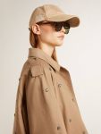 Beige Golden Goose Hats Women Beige Baseball Cap With A Lived-In Finish - 3