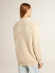Beige Golden Goose Women Women’s Beige Cardigan With 'Golden' Lettering On The Back Knitwear - 4