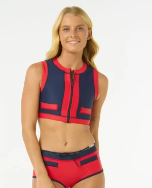 Bikini Tops Coco Short Sleeve Vest Rip Curl Women - 1