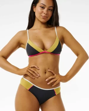 Bikini Tops Hibiscus Heat Splice Tri Bikini Top Women Rip Curl - 1