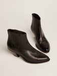 Black Golden Goose Boots Women's Sunset Boots In Black Leather Women - 2