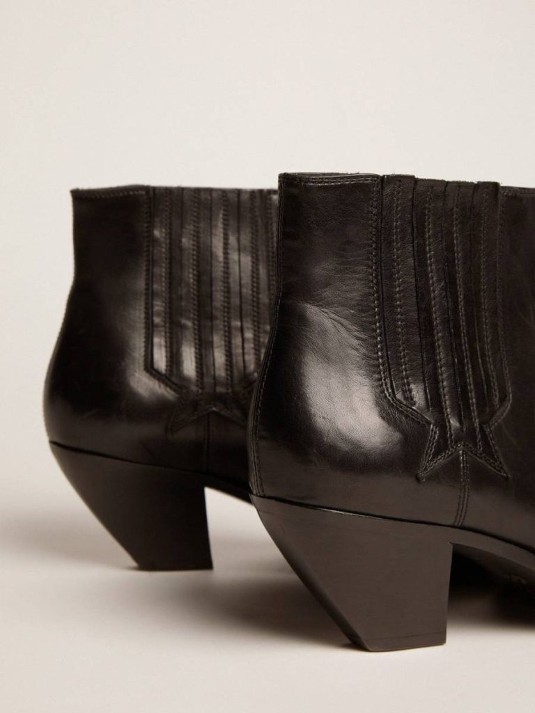 Black Golden Goose Boots Women's Sunset Boots In Black Leather Women - 4