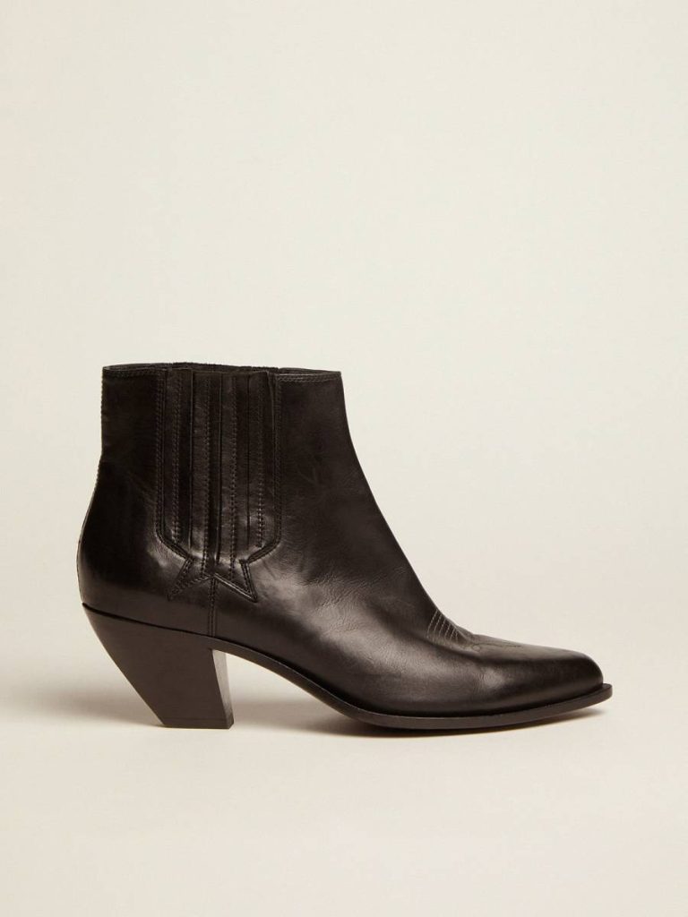 Black Golden Goose Boots Women's Sunset Boots In Black Leather Women - 1