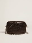 Black Golden Goose Women Women's Mini Star Bag In Black Glossy Leather With Tone-On-Tone Star Crossbody Bags - 1