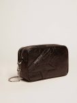 Black Golden Goose Women Women's Mini Star Bag In Black Glossy Leather With Tone-On-Tone Star Crossbody Bags - 5