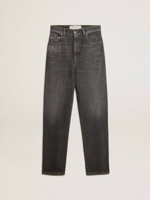 Black Jeans & Pants Golden Goose Women’s Black Jeans With Printed Pocket Women - 1
