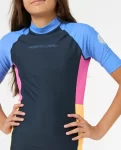 Block Party Short Sleeve Rash Vest Rip Curl Kids Rash Guards & Vest - 5