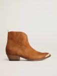 Boots Young Ankle Boots In Cognac-Colored Suede Women Golden Goose - 1