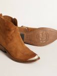 Boots Young Ankle Boots In Cognac-Colored Suede Women Golden Goose - 3