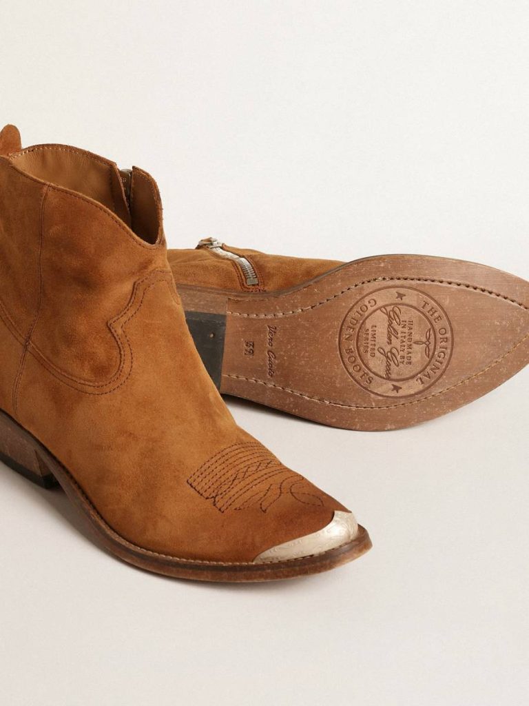 Boots Young Ankle Boots In Cognac-Colored Suede Women Golden Goose - 3