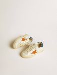 Boys (4-10 Years) Golden Goose May Teen In Nubuck With Orange Star And Blue Heel Tab Kids - 2