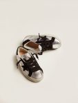 Boys (4-10 Years) Kids Super-Star Sneakers In Silver Leather With Suede Inserts Golden Goose - 4