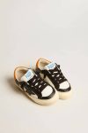 Boys (4-10 Years) Kids White And Black Golden Goose May Teen In Black And White Leather With Black Star And Orange Heel Tab - 2