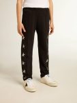 Boys’ Black Joggers With White Stars Bottomwear Selection (4-12 Years) Kids Golden Goose Black - 2