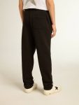 Boys’ Black Joggers With White Stars Bottomwear Selection (4-12 Years) Kids Golden Goose Black - 4