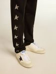 Boys’ Black Joggers With White Stars Bottomwear Selection (4-12 Years) Kids Golden Goose Black - 5