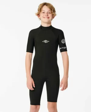 Boys Dawn Patrol Short Sleeve 2Mm Back Zip Springsuit Rip Curl Springsuits Kids - 1