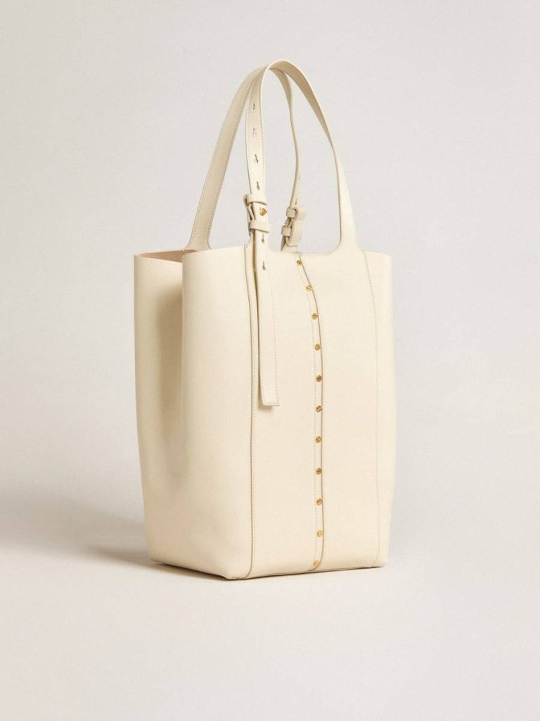 Butter Handle Bags 24/7 Bag In Butter-Colored Leather With Adjustable Handles Women Golden Goose - 2