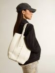 Butter Handle Bags 24/7 Bag In Butter-Colored Leather With Adjustable Handles Women Golden Goose - 3