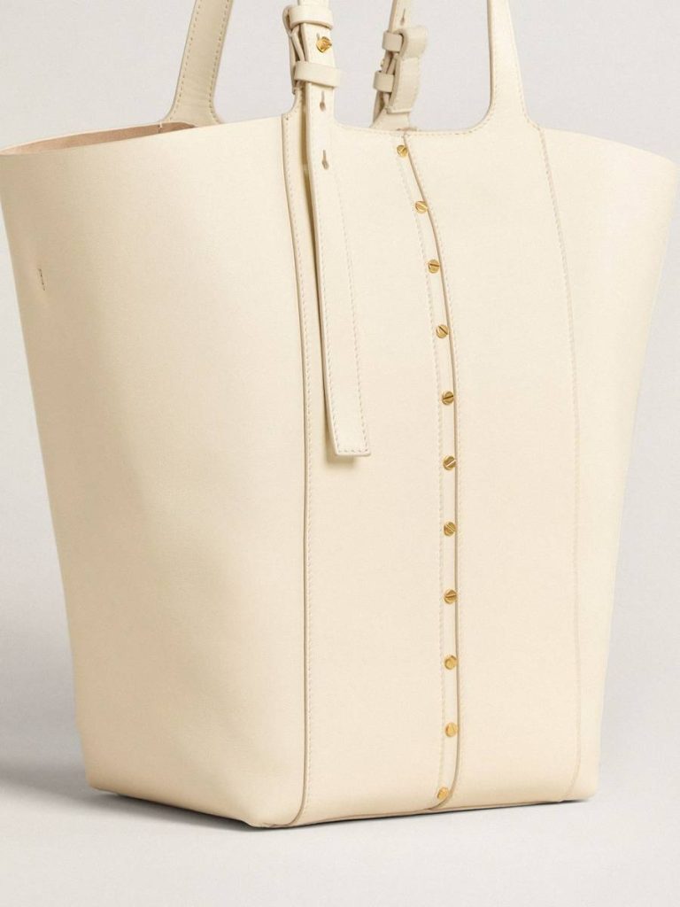 Butter Handle Bags 24/7 Bag In Butter-Colored Leather With Adjustable Handles Women Golden Goose - 5
