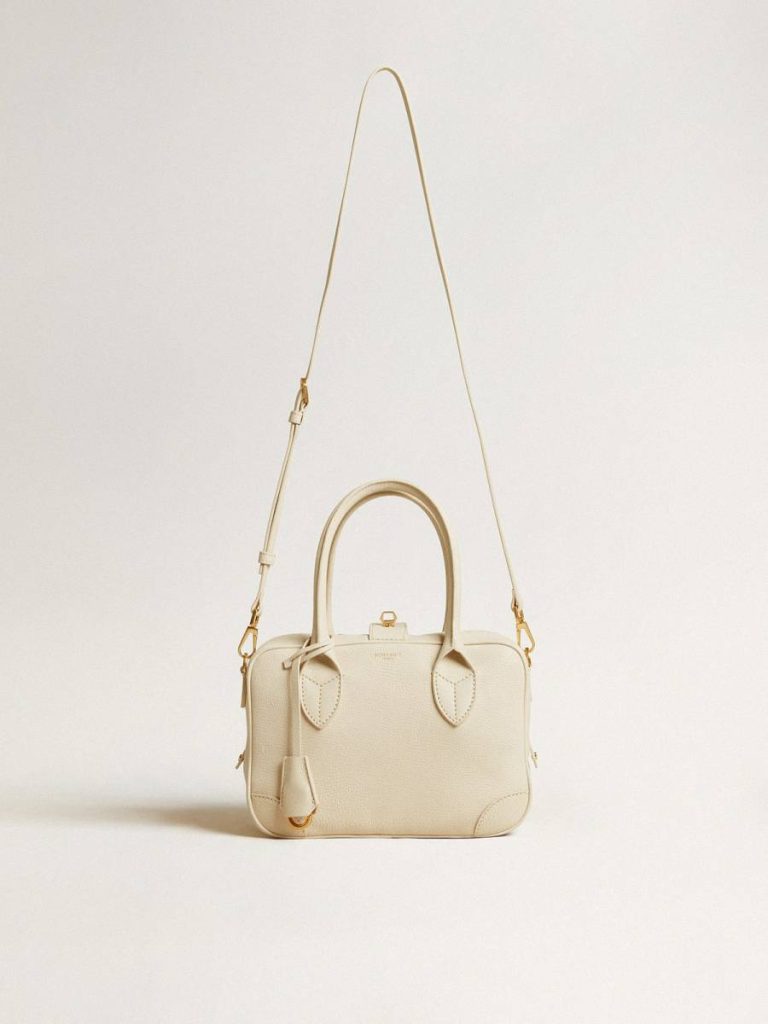 Butter Women Golden Goose Vita Bag In Butter-Colored Sheepskin Leather With Gold Details Crossbody Bags - 2