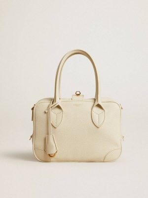 Butter Women Golden Goose Vita Bag In Butter-Colored Sheepskin Leather With Gold Details Crossbody Bags - 1