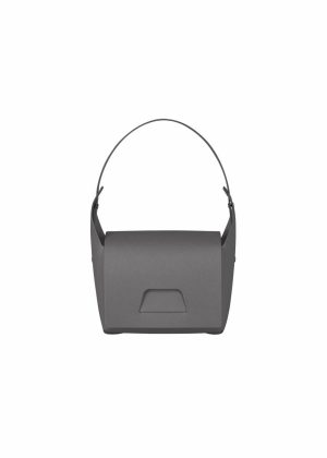 Charcoal Gray （No.14）|Black （No.15）|Pink （No.22）|Khaki （No.65） Issey Miyake Box Shoulder Bags Women - 1