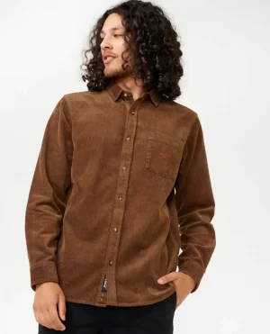 Classic Surf Cord Long Sleeve Shirt Rip Curl Shirts & Flannels Men - 1