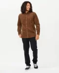Classic Surf Cord Long Sleeve Shirt Rip Curl Shirts & Flannels Men - 4