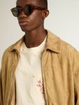 Coats & Jackets Men Beige Golden Goose Beige-Colored Leather Jacket With Zip Fastening - 2