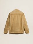 Coats & Jackets Men Beige Golden Goose Beige-Colored Leather Jacket With Zip Fastening - 5