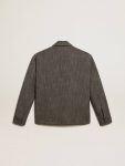 Coats & Jackets Men White And Gray Men’s Wool Blend Coach Jacket Golden Goose - 5