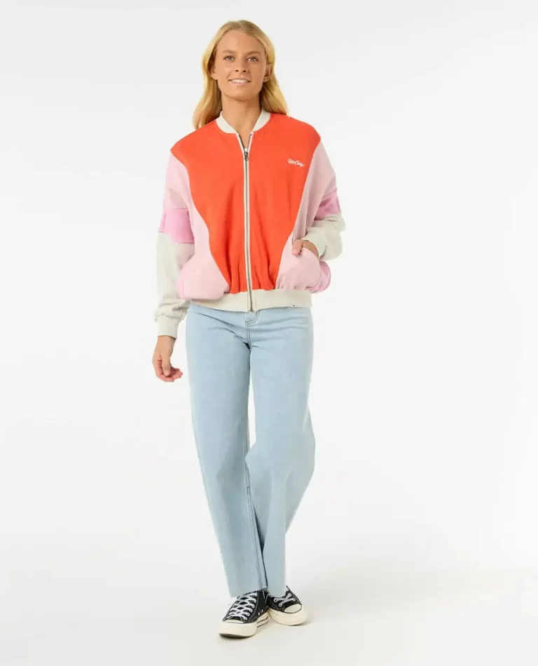 Colour Block Zip Through Women Rip Curl Hoodies & Fleece - 4