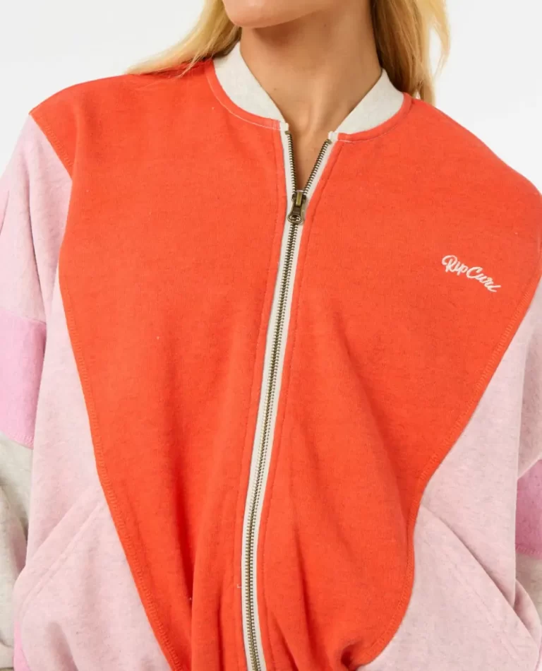 Colour Block Zip Through Women Rip Curl Hoodies & Fleece - 5