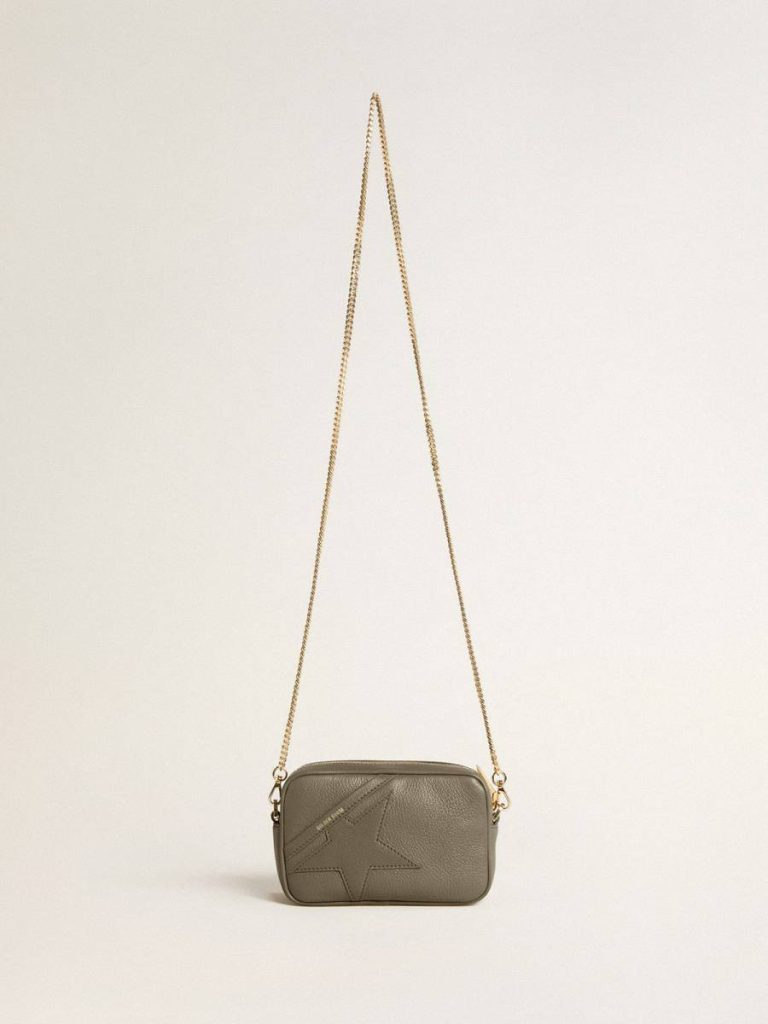 Crossbody Bags Mini Star Bag In Sage-Green Leather With Tone-On-Tone Star Sage Green Golden Goose Women - 2